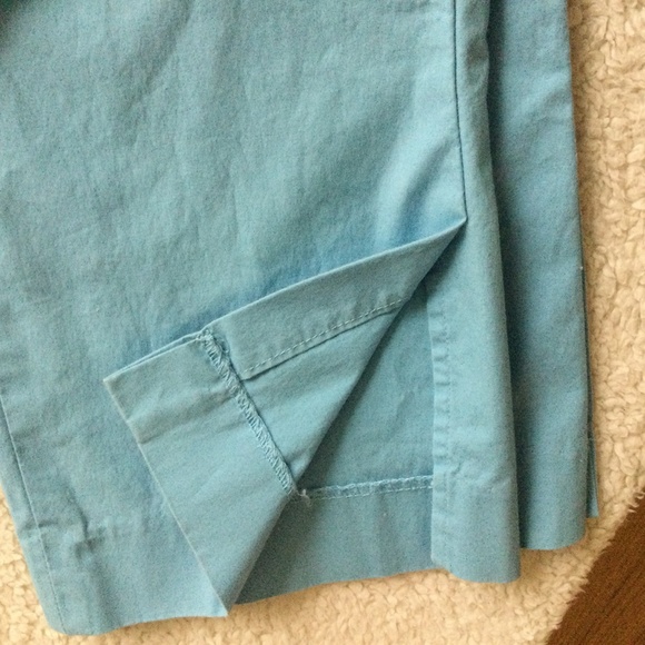 Vintage Gap Y2K Stretch Capri Cropped Pants Blue - Sz 4 - Picture 8 of 13